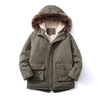 Casual Basic Simple Style Solid Color Pocket Polyester Boys Outerwear main image 5
