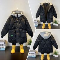 Casual Basic Simple Style Solid Color Pocket Polyester Boys Outerwear main image 3