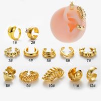 1 Piece Vintage Style Cool Style Geometric Eye Snake Plating Copper 18k Gold Plated Ear Studs main image 1