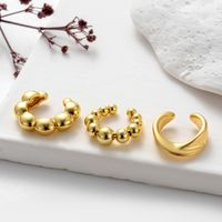 1 Piece Vintage Style Cool Style Geometric Eye Snake Plating Copper 18k Gold Plated Ear Studs main image 3