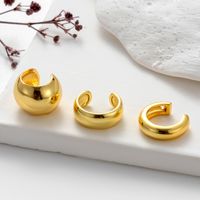 1 Piece Vintage Style Cool Style Geometric Eye Snake Plating Copper 18k Gold Plated Ear Studs main image 4