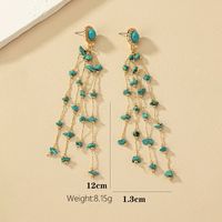 1 Pair Casual Streetwear Irregular Geometric Plating Stone 14k Gold Plated Drop Earrings main image 2