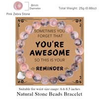 Basic Classic Style Geometric Natural Stone Wholesale Bracelets main image 2