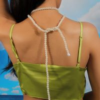 Elegant Round Artificial Pearl Beaded Women's Necklace main image 2