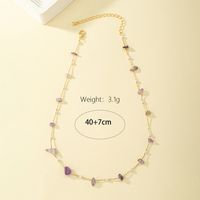 Simple Style Irregular Plastic Stone Plating 14k Gold Plated Women's Necklace main image 2