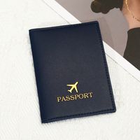Unisex Basic Solid Color Pu Leather Passport Holders main image 6