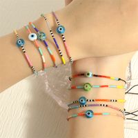 Estilo Clásico Ojo Vidrio Con Cuentas Chapado En Oro De 18 Quilates. Mujeres Pulsera main image 9