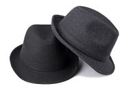 Men's Basic Classic Style Solid Color Wide Eaves Fedora Hat main image 1