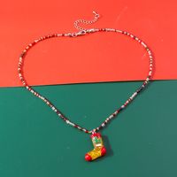 Cute Elk Glass Wholesale Pendant Necklace sku image 2