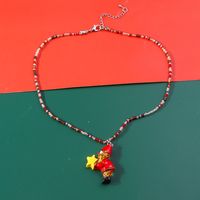 Cute Elk Glass Wholesale Pendant Necklace sku image 1