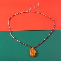 Cute Elk Glass Wholesale Pendant Necklace sku image 5