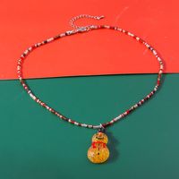 Cute Elk Glass Wholesale Pendant Necklace sku image 7