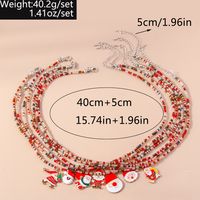 Cute Santa Claus Glass Wholesale Pendant Necklace main image 10