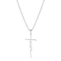 De Gros Style Simple Style Classique Commuer Traverser Acier Inoxydable Placage Pendentif sku image 1