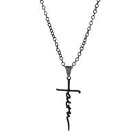 Wholesale Simple Style Classic Style Commute Cross Stainless Steel Plating Pendant Necklace sku image 2