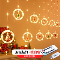 Christmas Cute Christmas Tree Snowman Plastic Party String Lights sku image 6