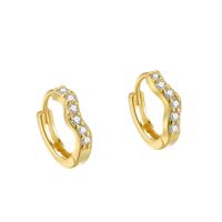 1 Pair Casual Simple Style Solid Color Plating Sterling Silver Earrings sku image 2