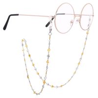 Basic Einfarbig Titan Stahl Frau Brillenkette main image 4