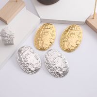 1 Piece Streetwear Oval Plating Alloy Gold Plated Silver Plated Ear Studs main image 5