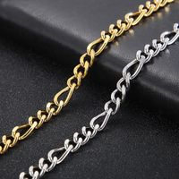 Titanium Steel 18K Gold Plated Hip-Hop Retro Plating Chain Solid Color Necklace main image 2