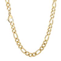 Titanium Steel 18K Gold Plated Hip-Hop Retro Plating Chain Solid Color Necklace main image 4