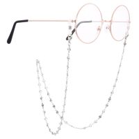 Elegant Solid Color Titanium Steel Women's Glasses Chain sku image 1