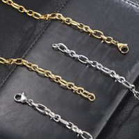 Titanium Steel 18K Gold Plated Classic Style Chain Solid Color Necklace main image 2