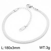 Titanium Steel 18K Gold Plated Classic Style Plating Chain Solid Color Necklace sku image 2