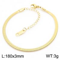 Titanium Steel 18K Gold Plated Classic Style Plating Chain Solid Color Necklace sku image 7