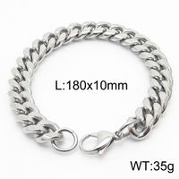 Simple Style Solid Color Titanium Steel Chain Unisex Bracelets sku image 37