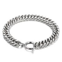 Hip-hop Retro Solid Color Titanium Steel Chain Women's Bracelets main image 4