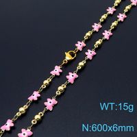 Wholesale Simple Style Eye Butterfly Copper Enamel Plating 18K Gold Plated Necklace sku image 15