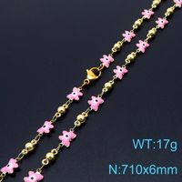 Wholesale Simple Style Eye Butterfly Copper Enamel Plating 18K Gold Plated Necklace sku image 23