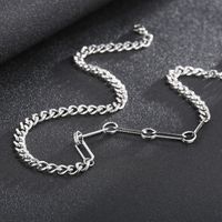 Wholesale Simple Style Solid Color Stainless Steel Necklace main image 4