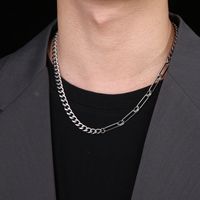 Großhandel Einfacher Stil Einfarbig Rostfreier Stahl Halskette main image 1