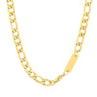 Stainless Steel 18K Gold Plated Simple Style Geometric Bracelets Necklace main image 3