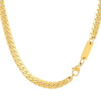 Stainless Steel 18K Gold Plated Simple Style Geometric Bracelets Necklace main image 4
