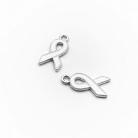 Simple Style Ribbon Alloy Enamel Plating Silver Plated Jewelry Accessories sku image 7