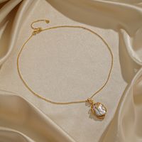 Elegant Lady Geometric Copper Plating 18k Gold Plated Pendant Necklace main image 2