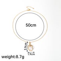 Élégant Dame Géométrique Le Cuivre Placage Plaqué Or 18k Pendentif sku image 1