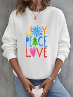 Women's Hoodies Long Sleeve Basic Christmas Tree sku image 33