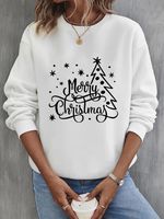 Sweats À Capuche Pour Femmes Manche Longue De Base Sapin De Noël sku image 48