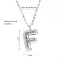 Casual Simple Style Letter 304 Stainless Steel Titanium Steel 18K Gold Plated Women's Pendant Necklace sku image 8