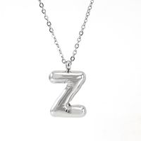 Casual Simple Style Letter 304 Stainless Steel Titanium Steel 18K Gold Plated Women's Pendant Necklace sku image 26
