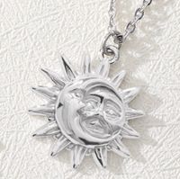 New Sun Abstract Pendant Necklace sku image 1