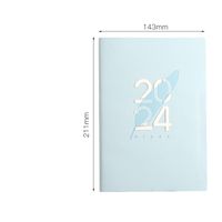 1 Piece Letter Class Learning Imitation Leather Wood-free Paper Retro Notebook sku image 1