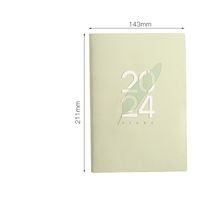 1 Piece Letter Class Learning Imitation Leather Wood-free Paper Retro Notebook sku image 2