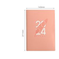1 Piece Letter Class Learning Imitation Leather Wood-free Paper Retro Notebook sku image 4