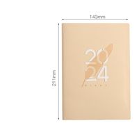 1 Piece Letter Class Learning Imitation Leather Wood-free Paper Retro Notebook sku image 5