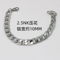 Hip-hop Solid Color Stainless Steel Plating Bracelets 1 Piece sku image 18
